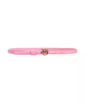 Кожаный женский ремень Pinko, розовый