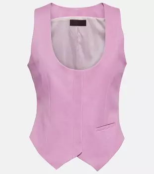 Кожаный жилет Adrian STOULS, розовый