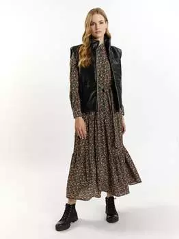 Кожаный жилет Dreimaster, черный