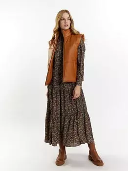 Кожаный жилет Dreimaster, коричневый