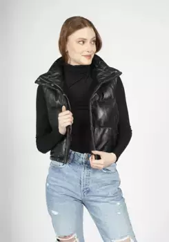 Кожаный жилет Freaky Nation "Dreamy-FN", черный