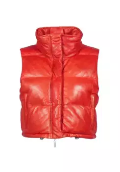 Кожаный жилет Freaky Nation "Dreamy-FN", красный