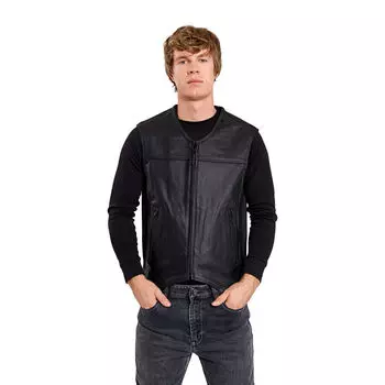 Кожаный жилет Highway 1, черный