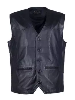 Кожаный жилет Jcc, черный