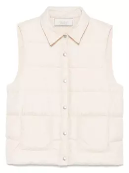 Кожаный жилет Peserico, нейтральный