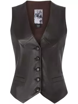Кожаный жилет PINKO, коричневый