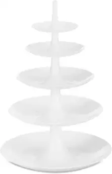 KOZIOL Подставка для торта "BABELL BIG", можно мыть в посудомоечной машине, без меламина, 5 уровней 38х53х38 см, белый