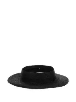 Козырек из рафии Helen Kaminski, черный