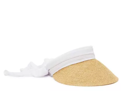 Козырек Kelly & Katie с бантом, рыжевато-коричневый / белый