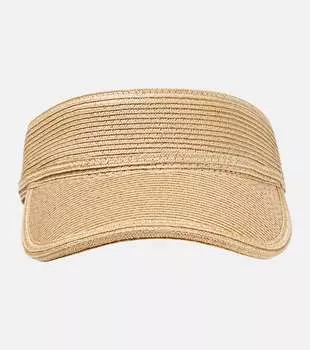 Козырек с эффектом рафии Saint Laurent, бежевый