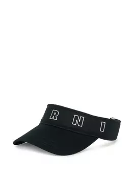 Козырек с логотипом Marni Kids, черный