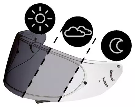 Козырек Visier NXR und X-Spirit III Shoei
