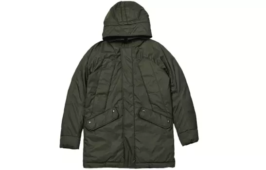 KRAKATAU Мужская парка пальто, Зеленые полосы