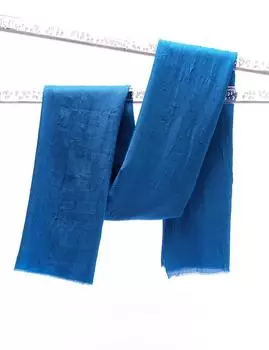 Краш шаль синий Kayra