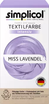 Краситель для текстиля интенсивный Miss Lavender 1 шт. Simplicol