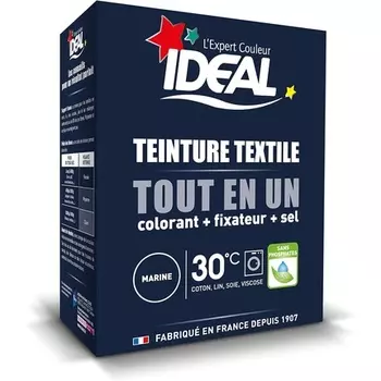 Краситель для тканей All In One, темно-синий, 350 г Ideal