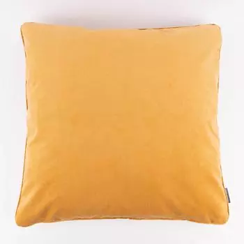 КРАСИВАЯ ЖИЗНЬ. Бархатная подушка Le Velvet с окантовкой медово-желтая 70х70см Schner-Leben