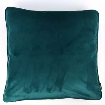 КРАСИВАЯ ЖИЗНЬ. Бархатная подушка с окантовкой бирюзовый 70х70см Schner-Leben