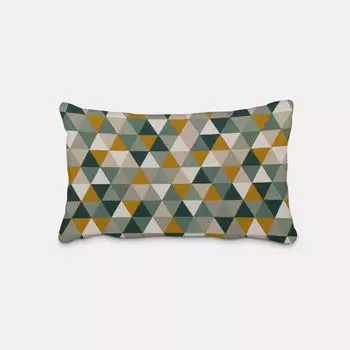 КРАСИВАЯ ЖИЗНЬ. Чехлы на подушки треугольники натуральный зеленый желтый разные размеры размер 40х60см (ВхШ) размер 40х60см (ВхШ) Schner-Leben