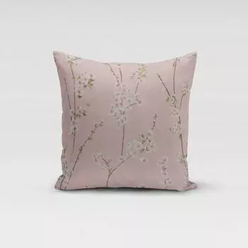КРАСИВАЯ ЖИЗНЬ. Чехол на подушку Almond Blossom ветки цветка миндаля розовый размер 80х80см (ВхШ) размер 80х80см (ВхШ) Schner-Leben