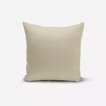 КРАСИВАЯ ЖИЗНЬ. Чехол на подушку Арт-деко с металлическими бриллиантами, мятное золото, размер 70x70см (ВxШ) Размер 70x70см (ВxШ) Schner-Leben