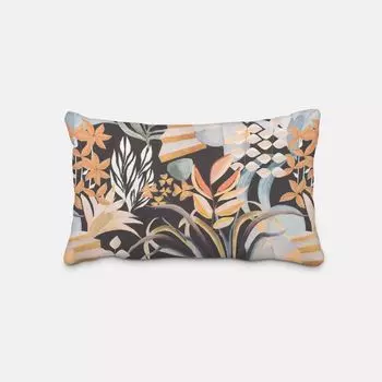 КРАСИВАЯ ЖИЗНЬ. Чехол на подушку Бархат Digitaldr. Арт-деко листья формы размер 60х80см (ВхШ) размер 60х80см (ВхШ) Schner-Leben