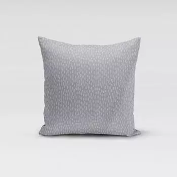 КРАСИВАЯ ЖИЗНЬ. Чехол на подушку Bayside в горошек мазки светло-серый белый размер 70х70см (ВхШ) размер 70х70см (ВхШ) Schner-Leben