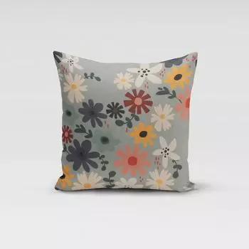КРАСИВАЯ ЖИЗНЬ. Чехол на подушку цветы цветы мяты разноцветные разные размеры размер 80х80см (ВхШ) размер 80х80см (ВхШ) Schner-Leben