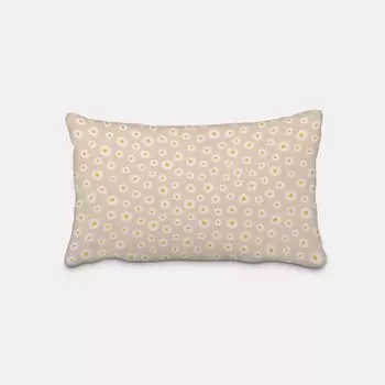 КРАСИВАЯ ЖИЗНЬ. Чехол на подушку цветы ромашки натуральный белый размер 40х60см (ВхШ) размер 40х60см (ВхШ) Schner-Leben