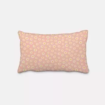 КРАСИВАЯ ЖИЗНЬ. Чехол на подушку цветы ромашки розовый белый размер 30х50см (ВхШ) размер 30х50см (ВхШ) Schner-Leben