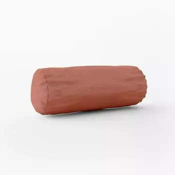 КРАСИВАЯ ЖИЗНЬ. Чехол на подушку для улицы, однотонный терракотовый, различные размеры, размер 15x40 см (xW), размер шейного валика 15x40 см (xW), размер шейного валика Schner-Leben