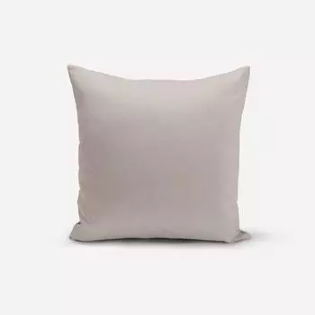 КРАСИВАЯ ЖИЗНЬ. Чехол на подушку для улицы однотонный светло-серый, разные размеры, размер 70x70см (ВxШ) 70x70см (ВxШ) размер Schner-Leben