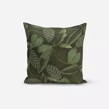 КРАСИВАЯ ЖИЗНЬ. Чехол на подушку для улицы с ботаническими листьями и листьями Exo Размер 80x80 см (ВxШ) Размер 80x80см (ВxШ) Schner-Leben