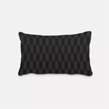 КРАСИВАЯ ЖИЗНЬ. Чехол на подушку для улицы, трапеция в стиле ретро, черный, серый, размер 60х80см (ВхШ), размер 60х80см (ВхШ) Schner-Leben