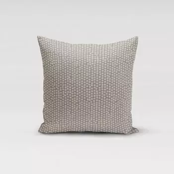 КРАСИВАЯ ЖИЗНЬ. Чехол на подушку Fryett`s полупанама пятнистый в горошек серый размер 70х70см (ВхШ) размер 70х70см (ВхШ) Schner-Leben