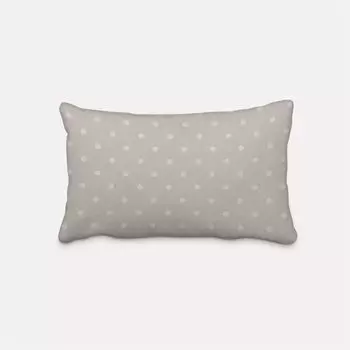 КРАСИВАЯ ЖИЗНЬ. Чехол на подушку Full Stop в горошек каменно-серый белый размер 60х80см (ВхШ) размер 60х80см (ВхШ) Schner-Leben