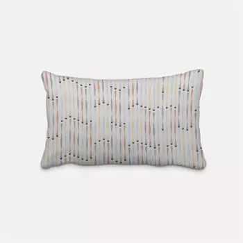 КРАСИВАЯ ЖИЗНЬ. Чехол на подушку, геом. Палочки бежевые, синие, желтые, оранжевые, размер 60x80см (ВxШ) Размер 60x80см (ВxШ) Schner-Leben