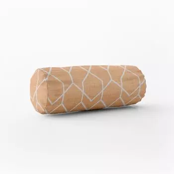 КРАСИВАЯ ЖИЗНЬ. Чехол на подушку геометрия шестиугольник желтый бежевый разные размеры размер 15x40см (xW) размер шейного валика 15x40см (xW) размер шейного валика Schner-Leben