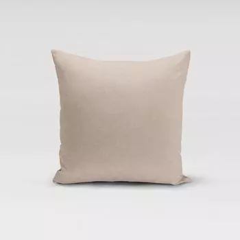 КРАСИВАЯ ЖИЗНЬ. Чехол на подушку, льняной вид, однотонный, натуральный, разные размеры, размер 70x70см (ВxШ) 70x70см (ВxШ) размер Schner-Leben