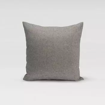 КРАСИВАЯ ЖИЗНЬ. Чехол на подушку льняной узор, однотонный, черный, размер 70x70см (ВxШ) размер 70x70см (ВxШ) Schner-Leben