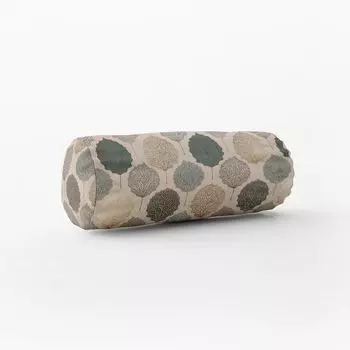 КРАСИВАЯ ЖИЗНЬ. Чехол на подушку листья скелет листа натуральное зеленое золото мета размер 15x40см (xW) валик для шеи 15x40см (xW) размер валика для шеи Schner-Leben