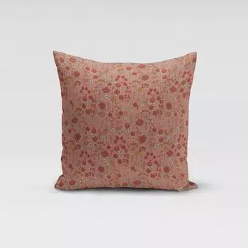 КРАСИВАЯ ЖИЗНЬ. Чехол на подушку Lovely Flower луговые цветы розовый желтый размер 70x70см (ВxШ) размер 70x70см (ВxШ) Schner-Leben