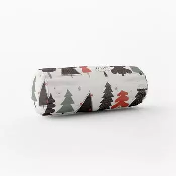 КРАСИВАЯ ЖИЗНЬ. Чехол на подушку Merry Christmas Рождественская елка экрю черный размер 15x40см (xW) валик для шеи 15x40см (xW) размер валик для шеи Schner-Leben