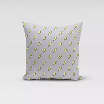 КРАСИВАЯ ЖИЗНЬ. Чехол на подушку молниеносно-серый неоновый желтый размер различных размеров 70x70см (ВxШ) 70x70см (ВxШ) размер Schner-Leben