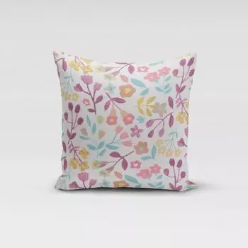 КРАСИВАЯ ЖИЗНЬ. Чехол на подушку Панама Betty Parma Violet flowers фиолетовый размер 70x70см (ВxШ) размер 70x70см (ВxШ) Schner-Leben