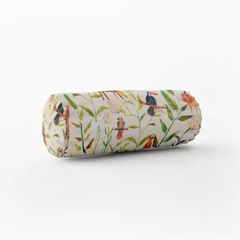 КРАСИВАЯ ЖИЗНЬ. Чехол на подушку Прятки с животными джунглей, разноцветный размер 15x40 см (xW), валик для шеи 15x40 см (xW), размер вальца для шеи Schner-Leben