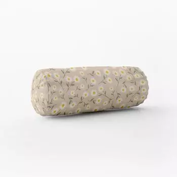 КРАСИВАЯ ЖИЗНЬ. Чехол на подушку ромашка светло-голубой или натуральный белый Цвет натуральный Размер 15x40см (xШ) валик для шеи 15x40см (xШ) размер валик для шеи Schner-Leben