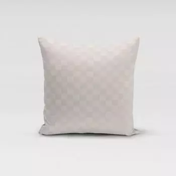 КРАСИВАЯ ЖИЗНЬ. Чехол на подушку шахматная доска натуральный белый разные размеры размер 70х70см (ВхШ) 70х70см (ВхШ) размер Schner-Leben