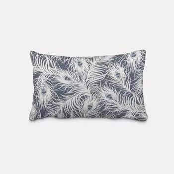 КРАСИВАЯ ЖИЗНЬ. Чехол на подушку STUDIO G перья павлина темно-синий белый синий размер 60x80см (ВxШ) размер 60x80см (ВxШ) Schner-Leben