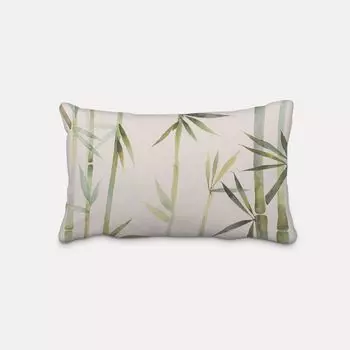 КРАСИВАЯ ЖИЗНЬ. Чехол на подушку Тихоокеанский бамбук темно-бежевый зеленый размер 60х80см (ВхШ) размер 60х80см (ВхШ) Schner-Leben